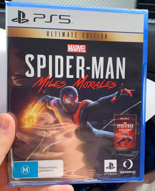 November 2020, Sony PlayStation 5 First Impressions Spider-Man Miles Morales Ultimate Edition cover