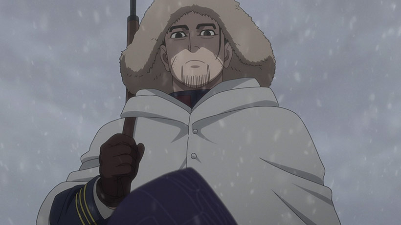 Golden Kamuy Complete Season 3, Ogata in a snowstorm