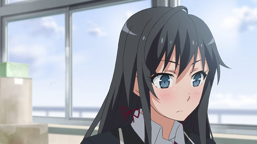 My Teen Romantic Comedy SNAFU Complete Season 1+2 review, Yukino looking flustered