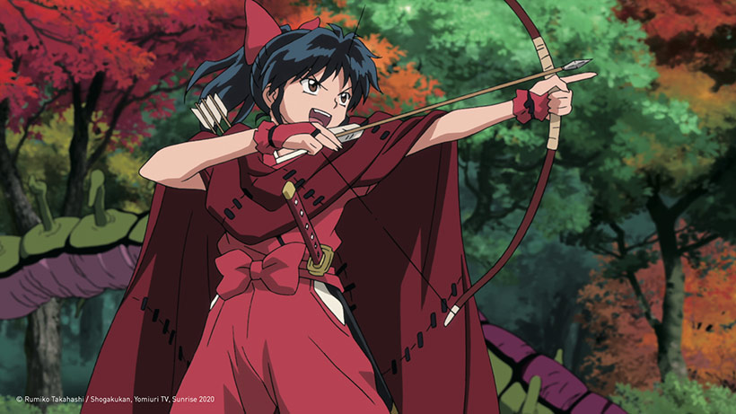 Yashahime Princess Half-Demon Season 1 Part 1, Kagome using her bow